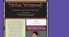 Desktop Screenshot of divinewrapsody.com